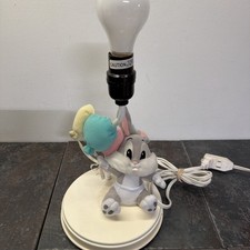 Vintage 1999 Baby Loony Tunes Nursery Lamp Bugs Bunny Dolly