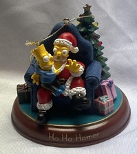Simpsons Bradford Exchange Ho Ho Homer Christmas Ornament Bart Simpson tree