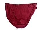 Hanes Underwear Womens 13 5X Hi Cut Just My Size Breathable Dark Red — photo 2