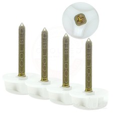 COOL BED 4 x M8 Headboard Bolts Screws with Fitted Washers Fixings for Divan
