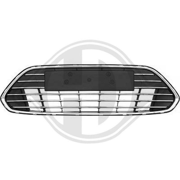 LüFtungsgitter StoßFäNger Diederichs 1428144 FüR Ford Mitte-image