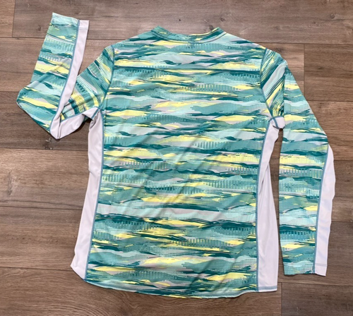 Camisa Simms Solarflex para mujer XL Wave camuflada rendimiento pesca al aire libre UPF 50 - Imagen 8 de 9