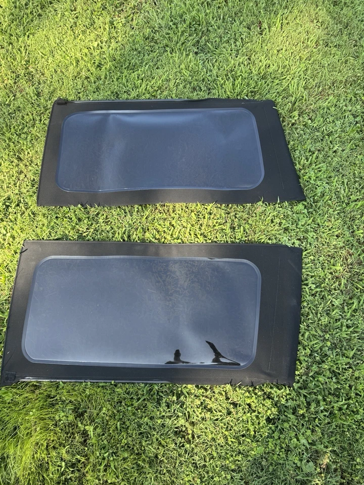 Paño de techo blando de repuesto para Jeep Wrangler 2 puertas JL 2018-2023 + ventanas traseras Foto 4 de 4