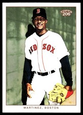 Pedro Martinez 2002 Topps 206 #233 Red Sox MLB READ FREE SHIPPING AutographDen