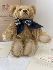 Steiff Centenary Teddy Bear 100th Jubilee Blond Mohair 17" Ltd Ed 44 cm Box Cert