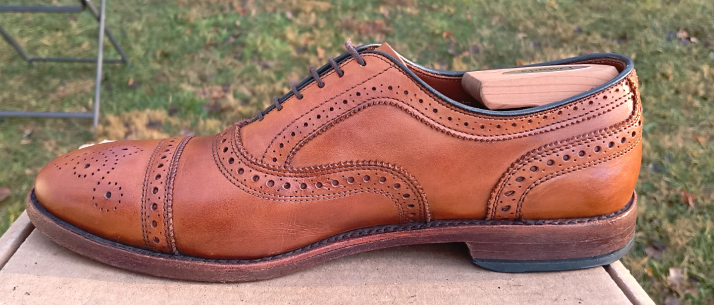 Allen Edmonds Strand 9.5D Walnut Brown Oxfords US… - image 6