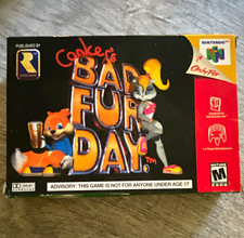 Nintendo N64 Conker's Bad Fur Day Action Adventure M NTSC-U/C 2001 Box Manual