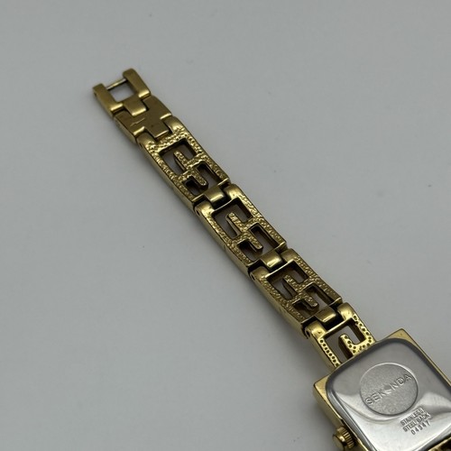 16mm Working Ladies Sekonda G Link Gold Plated 04347 Quartz Watch 5.75 Inches - Picture 13 of 18