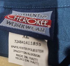 Cherokee Workwear Scrubs 4700 Scrub Top Carribean Blue XL