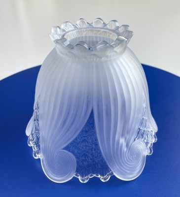 Vintage Partylite Clairmont Frosted Clear Fairy Lamp Shade ONLY Replacement