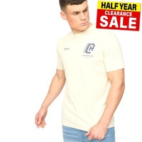 Crosshatch Morville Herren T-Shirt Casual Urban Top Off White