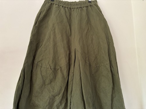 Alpha 60 Ladies Pants Size S Small Khaki Green Structured Extra Wide Leg Crop - Picture 3 of 15
