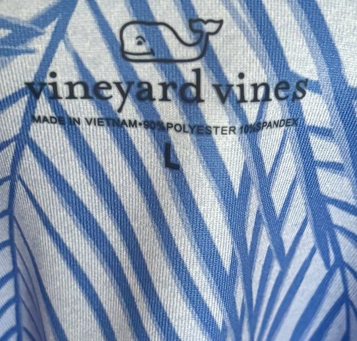 Vineyard Vines - Vestido Camisa Manga 3/4 - Estampado Floral - Jersey Elástico Tejido - Grande - Imagen 2 de 6