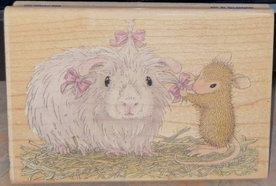 Stampabilities House Mouse Stamp~Gorgeous Guinea HMLR1029~3 1/4'' x 4 5/8''