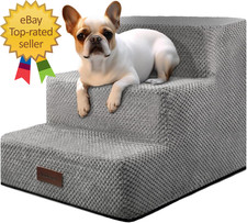 Dog Stairs for Small Dogs 3-Step Non-Slip Pet Stairs for Couch Sofa and Chair