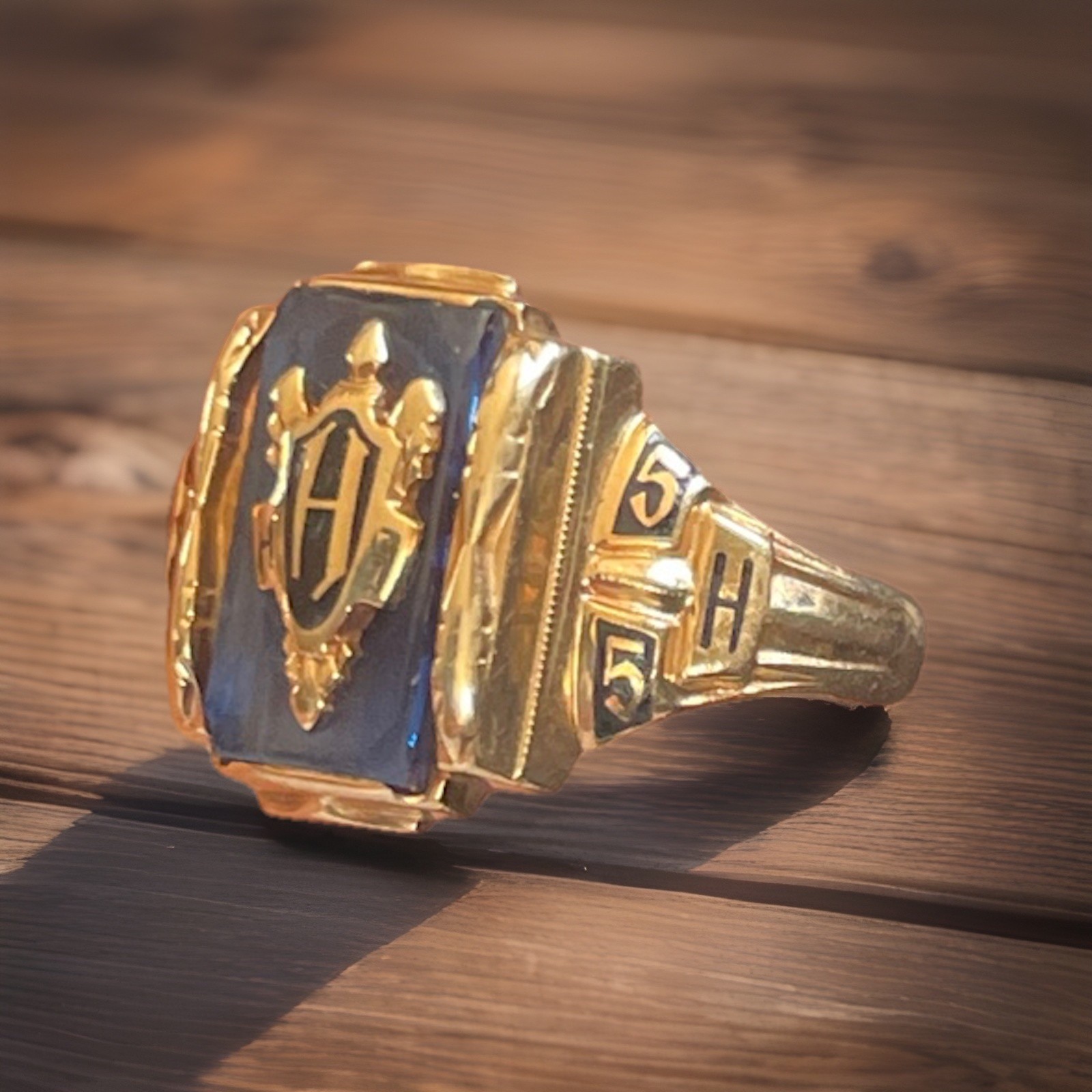 Rare 1955 High School Class Ring – Solid 10K Gold… - image 5