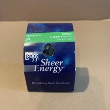 L’eggs Sheer Energy Off Black A Sheer Panty Pantyhose Sheer Toe 60826