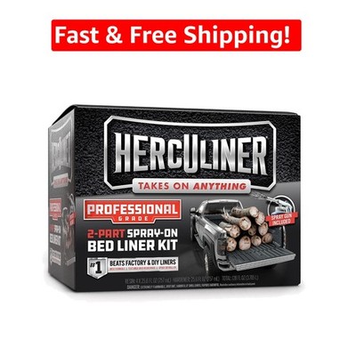 Easy Application 1 Gallon Spray-On Bed Liner - Quick Drying and Skid Resistant
