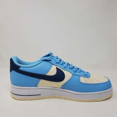 Nike Men's Size 14 Air Force 1 Low 07 Aquarius Blue Coconut Milk