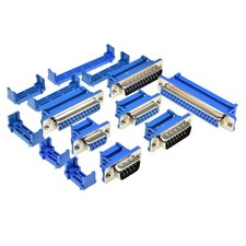 2/5/10/20 Pcs DB9/15/25/37 Way Male Female IDC Connector Plug Socket D-Sub Blue