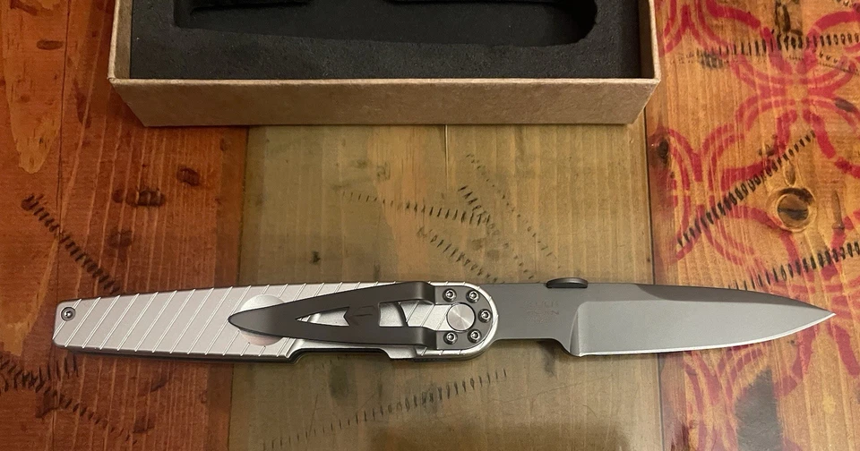 Faca dobrável Extrema Ratio LKU01 adaga N690 lâmina de aço cabo de alumínio - Imagem 2 de 4