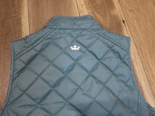 Peter Millar Crown Women's Green/Black Chevron Reversible Golf Quilted Vest Sz M - Picture 18 of 19