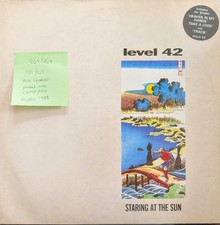 Level 42 Staring At The Sun Vinyl Record VG+/VG+ 837247-1 1988