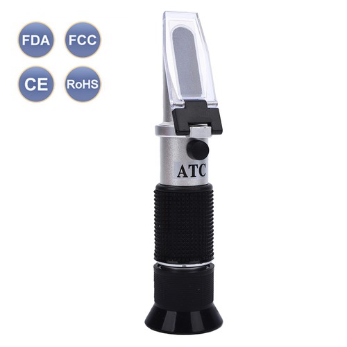 Brix Refractometer For Wine Making Hydrometer Alcohol Tester With ATC 0-40% -Use