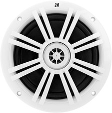 KICKER 41BKM604W 6-1/2" KM Series 2-Way Marine Speaker White - Price is