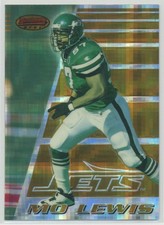 Mo Lewis 1996 Bowman's Best Atomic Refractor #124 New York Jets