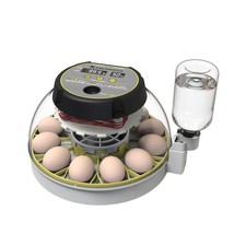 12 Egg Incubator with Humidity Display, Egg Candler, Automatic Egg Turner, fo...