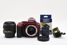 Shot count: 5,505. Nikon D5500 with 18-55 VR II Lens Kit, Red LL3103241 .