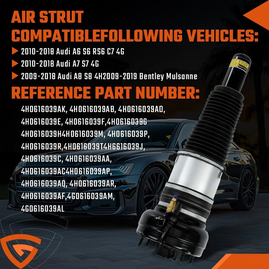 Front Air Suspension Strut Shock For 2011-2018 Audi S6 S7 S8 A6 A7 A8 Quattro Foto 2 de 4