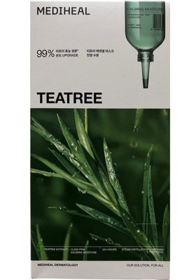 MEDIHEAL Tea Tree Essential Mask - Soothing & Calming Sheet Mask (Pack of 10)