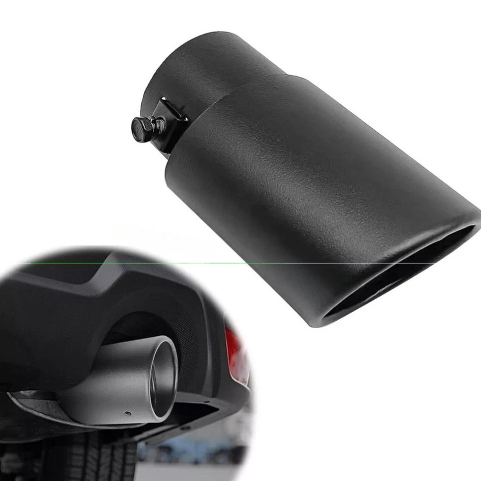 2PC For Volkswagen Jetta Rear Exhaust Pipe Tail-Tip Muffler Round Accessories - Image 4 of 4