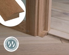 Solid Oak Door Threshold Profile Strip - Ramp Reducer 2700mm (For 15mm Floors)