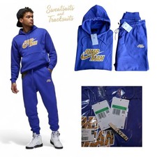 Nike Air Jordan 2 PC Sweatsuit Men's Size XL Matching Concord Grape Outfit NWT
