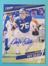 2020 Panini Prestige - Nate Solder Autograph (AUTO) #97