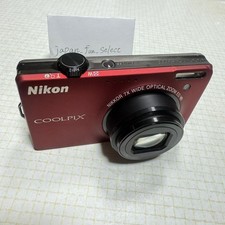 Nikon COOLPIX S6000 Red Digital Camera 14.2 MP 7x Zoom ISO 100 - 3200 NIKKOR