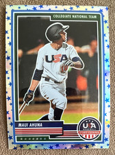 2023 Panini USA Baseball Stars & Stripes - Maui Ahuna #94 Stars Prizm (RC)