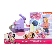 Kiddieland Disney Activity Ride-on Plane with Lights Sounds, Minnie Mouse