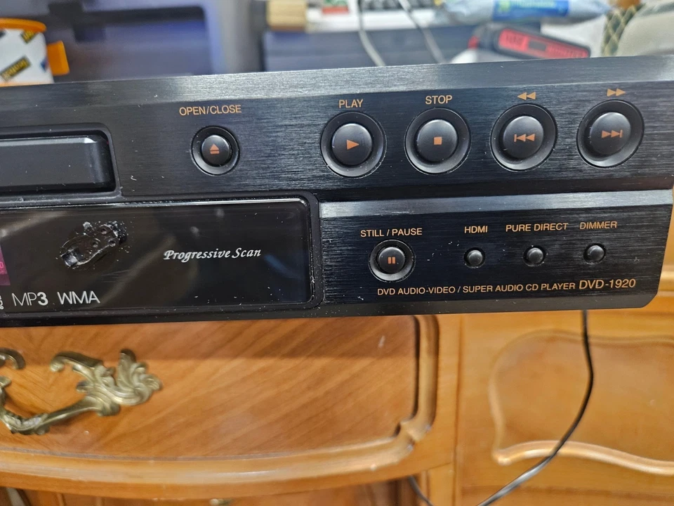 DENON DVD-1920 DVD PLAYER CDS,SUPER AUDIO CDS AND MORE-WITH REMOTE & POWER CABLE - Image 4 of 4