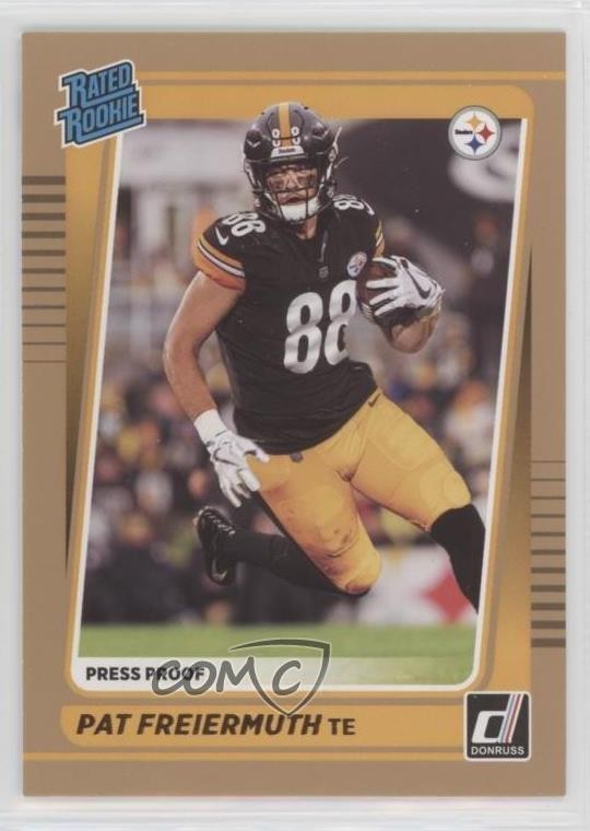 2021 Panini Donruss Rated Press Proof Bronze Pat Freiermuth #281 Rookie RC 11oq