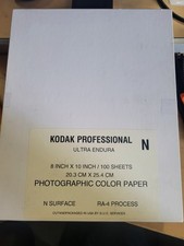 100 Sheets Kodak Endura Surface N Photo Paper Glossy 8x10" RA4 Dark Room Expired