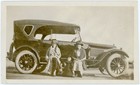 Vintage Snapshot Ladies & Child w 1918-1921 Shiny Studebaker Big Six Touring Car — photo 1