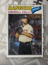 2026 Topps Heritage Merrill Kelly Deckle Edge Texas Rangers #316