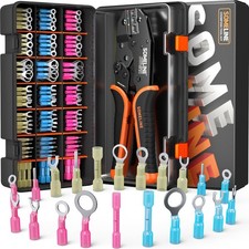 Crimping Tool For Heat Shrink Connectors Kit With 21 Size Marine Grade Heat Shri