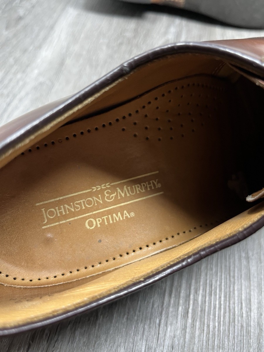 【希少USA製】 Johnston&Murphy OPTIMA サイズ9.5 Johnston & Murphy Shoes Men's Size 9.5 Brown Leather Cap Toe