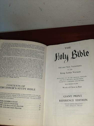 Holy Bible KJV Intercessor's Study Bible Red Letter Giant Print - Picture 7 of 10