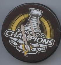 TREVOR DALEY PITTSBURGH PENGUINS SIGNED 2016 STANLEY CUP CHAMPIONS PUCK w/ COA